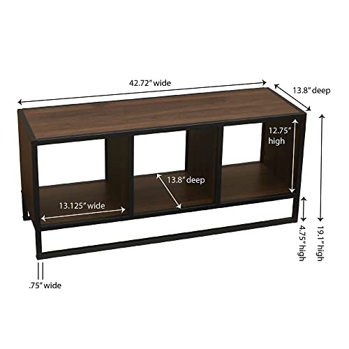 Household Essentials TV Stand, Walnut