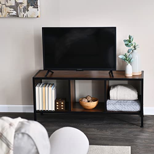 Household Essentials TV Stand, Walnut