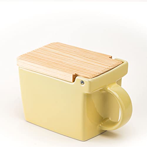 ZERO JAPAN BEE HOUSE SALTBOX 16 oz (Banana Yellow)