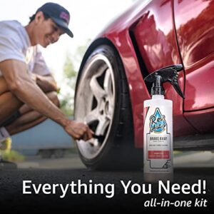 REV Auto Complete Wheel Cleaning Kit - 5 Item Car Washing Kit Includes Car Wheel and Tire Cleaner, Wheel Brush, Tire Shine, Tire Shine Applicator, and Drying Towel/Works for All Wheels & Tires