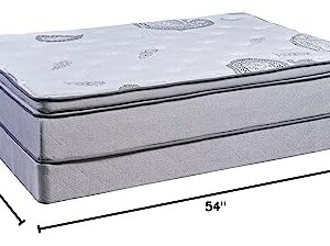 Mayton, 13-Inch Meduim Plush Foam Encased Hybrid Pillowtop Innerspring Mattress & 4" Wood Box Spring Set, Full XL