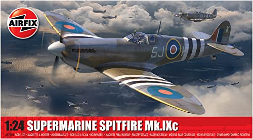 Airfix Supermarine Spitfire MK IXc 1:24 WWII Military Aviation Plastic Model Kit A17001