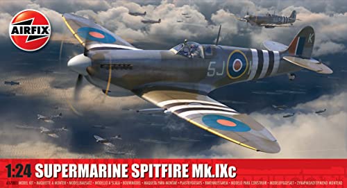 Airfix Supermarine Spitfire MK IXc 1:24 WWII Military Aviation Plastic Model Kit A17001