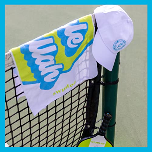 Swinton Pickleball Sports Towel in White - Pickleball Gift and Accessory