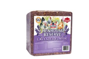 kalmbach feeds henhouse reserve lavender flavored treat block for chickens, 20 lb
