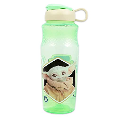 Baby Yoda Lunch Box Set for Kids ~ Bundle with Insulated Baby Yoda Lunch Bag, Water Bottle, Stickers, More (Star Wars Mandalorian School Supplies)