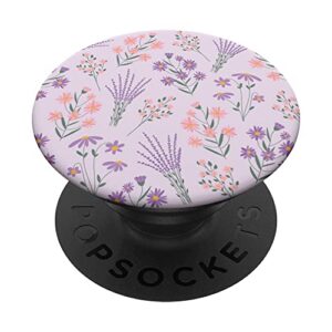 purple lavender flower botanical floral aesthetic pastel popsockets swappable popgrip