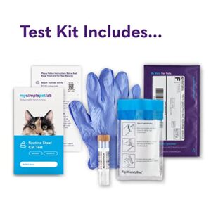 MySimplePetLab Routine Cat Stool Test Kit | Fast and Accurate Cat Worms and Intestinal Parasite Test | Mail-in Stool Sample Kit for Early Detection and Treatment of Cat Worms and Giardia