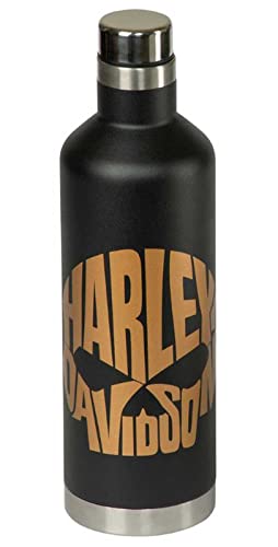 Harley-Davidson Copper Skull Travel Mug & Water Bottle Set - Stainless Steel
