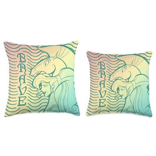 Disney Hercules Meg Megara Pegasus Brave Throw Pillow, 16x16, Multicolor