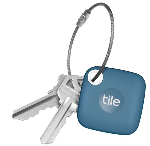 Tile Mate (2022) 1-Pack, Canyon Blue. Bluetooth Tracker, Keys Finder and Item Locator; Up to 250 ft. Range. Up to 3 Year Battery. Water-Resistant. Phone Finder. iOS and Android Compatible