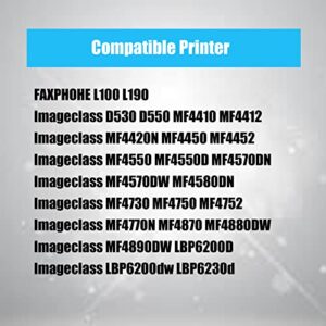 4Benefit (Set of 2) Compatible for 126 128 Toner Cartridge Canon126 Canon128 126/128 CRG-126 CRG-128 Black 2PK Replacement for HP Laser-Jet L190 L100 D550 D530 MF4880DW MF4770N Laser Printer