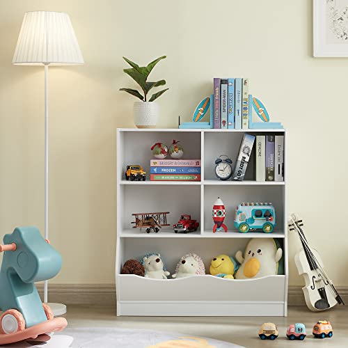 TOYMATE Toy Organizers and Storage, Kids Bookshelf and Bookcase for Playroom, Bedroom, Reading Nook, Toddler's Room, Nursery