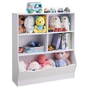 TOYMATE Toy Organizers and Storage, Kids Bookshelf and Bookcase for Playroom, Bedroom, Reading Nook, Toddler's Room, Nursery