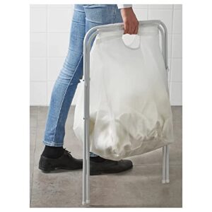 I-K-E-A JALL Laundry Bag with Stand, White 18 Gallon