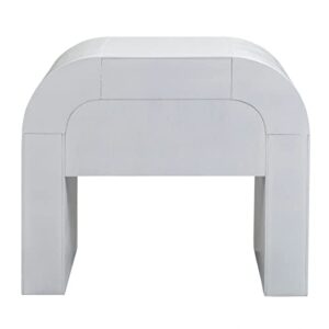Tov Furniture Hump Nightstand (White)