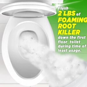 FOAMING Root Killer | 10 Pound| Kills Tree Roots in Pipes & Sewer Lines | Contains No Copper Sulfate