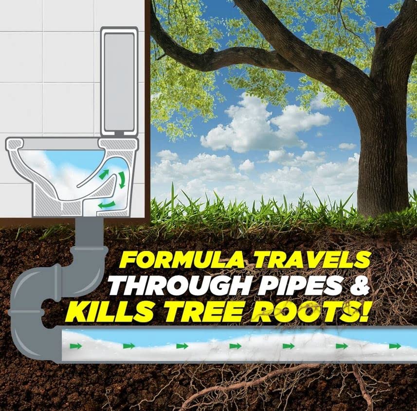 FOAMING Root Killer | 10 Pound| Kills Tree Roots in Pipes & Sewer Lines | Contains No Copper Sulfate