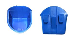 saguaro acres rabbit, chicken or small animal cage food or water coop cups, blue, 2 pack