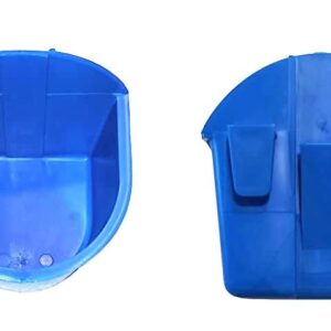 Saguaro Acres Rabbit, Chicken or Small Animal Cage Food or Water Coop Cups, Blue, 2 Pack