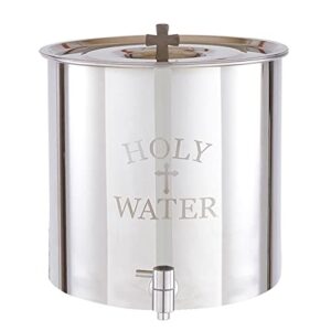 holy water receptacle, 5 gallons, stainless