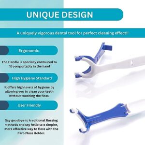 Paro Dental Floss Holder!! The Perfect Grip!! Easy Clean and Comfortable Way to Floss, Works Best with Paro Riser Floss.