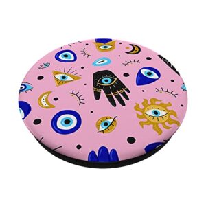 Pattern Evil Eye Charm For Protection Pattern Evil Eye 2023 PopSockets Standard PopGrip