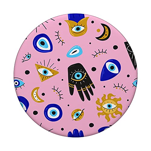 Pattern Evil Eye Charm For Protection Pattern Evil Eye 2023 PopSockets Standard PopGrip