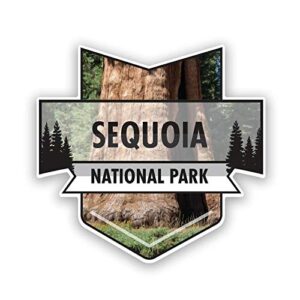sequoia national park magnet | 4.7-inch by 4.5-inch | 2-pack | 30 mil heavy duty magnetic material | mpd961
