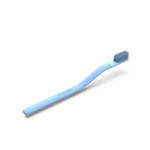 Boie USA Fine Toothbrush - Soft Bristles, BPA Free, Perfect for Sensitive Teeth, Long Lasting, Recyclable, Extra Soft Toothbrush for Adults (Blue)