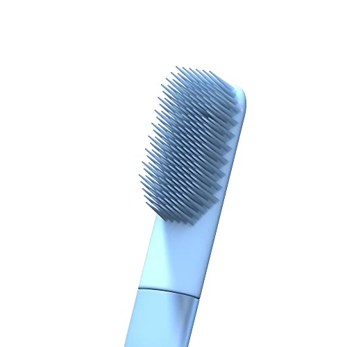 Boie USA Fine Toothbrush - Soft Bristles, BPA Free, Perfect for Sensitive Teeth, Long Lasting, Recyclable, Extra Soft Toothbrush for Adults (Blue)