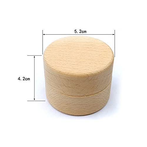 ZZYINH AN207 Personalized Engraving Rustic Wedding Wooden Ring Box Jewelry Trinket Storage Containers Custom Mr & Mrs Rings Bearer Small Jewelry