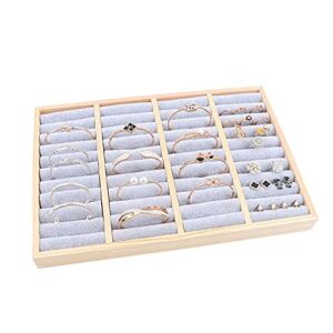 zzyinh an207 flannel drawer velvet jewelry storage tray gift box jewelry organizer bracelet ring holder jewelry display case small jewelry