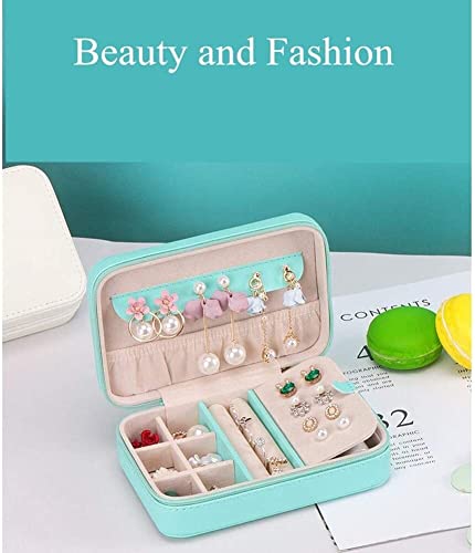 ZZYINH AN207 Simple and Portable Jewlery Box Ear Stud Storage Box Ring Casket Beauty Gift Jewelry Box Small Jewelry (Color : Green)