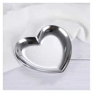zzyinh an207 1 piece heart-shaped lovely wedding engagement ring box for earrings necklace bracelet jewelry display gift box holder small jewelry (color : silver)