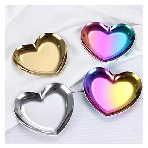 ZZYINH AN207 1 Piece Heart-Shaped Lovely Wedding Engagement Ring Box for Earrings Necklace Bracelet Jewelry Display Gift Box Holder Small Jewelry (Color : Silver)