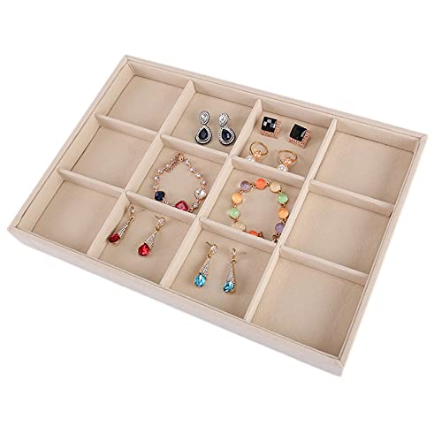 ZZYINH AN207 Flannel Jewelry Box Earrings Necklace Display Disc Multi-Function Jewelry Box Small Jewelry (Color : Stud Ear Box)
