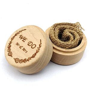 zzyinh an207 personalized engraving rustic wedding wooden ring box jewelry trinket storage container holder custom small jewelry