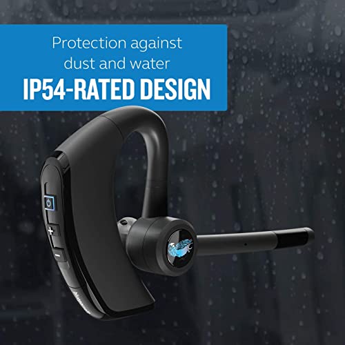 BlueParrott M300-XT Noise Cancelling Hands-Free Mono Bluetooth Headset for Mobile Phones with up to 14 Hours of Talk Time for On-The-Go Mobile Professionals & Drivers (Renewed)