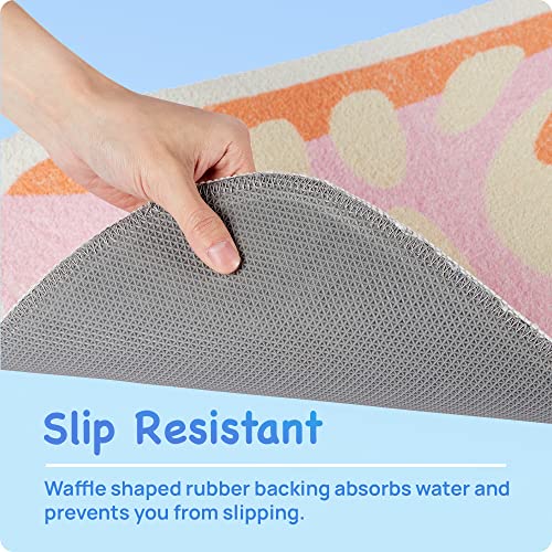 Snack Break | Cute Cell Phone Rug for Bathroom, Bedroom and Living Room | Non-Slip Backing | Ultra Soft Machine Washable Microfiber