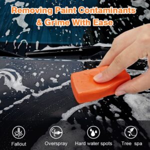 Car Clay Bar for Car Detailing 6 Pack 600g, Auto Detailing Clay Bar Cleaner, Grade Cleaner Kit for Coating Polisher Car Wash Kit Cleaning RV Cars Boats Bus