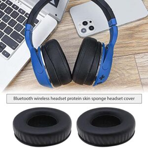 1 Pair of Ear Pads Earmuffs Protein Leather Foam Replacement Ear Cushions Compatible with Skullcandy Hesh & Hesh 2 Wireless Earphones