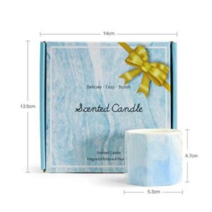 Scented Candles Set, Candles for Home Scented 4x2.0 oz/STRN Reed Diffuser Valentines Day, Home Fragrance Products Ocean Breeze/ 3.4oz/ 100ml