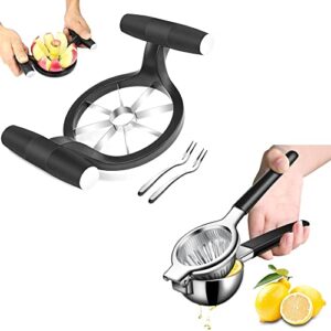 pressure absorbing handles apple slicer and lemon squeezer, easy to use kitchen tool