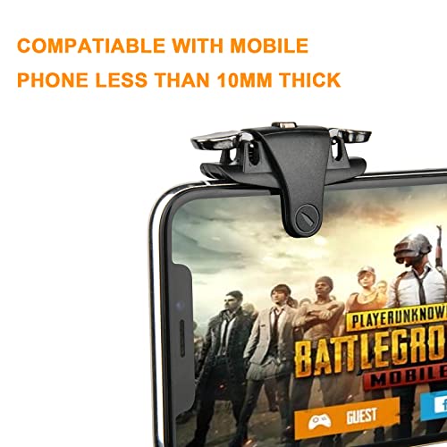 Cosmos 1Pair Mobile Phone Gaming Trigger Controller Compatible with PUBG Mobile Sensitive Shoot and Aim Trigger Compatible with Android & iPhone