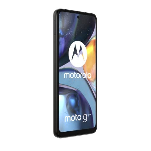 Motorola Moto G22 Dual-SIM 64GB ROM + 4GB RAM (GSM Only | No CDMA) Factory Unlocked 4G/LTE Smartphone (Cosmic Black) - International Version