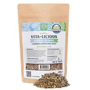 Small Pet Select - Vita-Licious Herbal Blend, a Natural Herbal Treat for Rabbits, Guinea Pigs, Hamsters, Gerbils, and Mice, 2.5oz