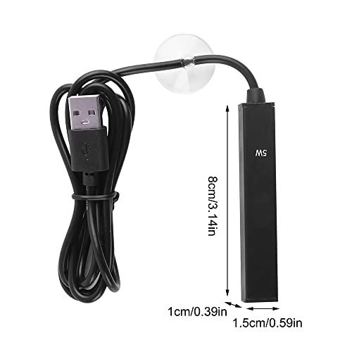 Aquarium Heater, 5W Fish Tank Heater Mini USB Submersible Heater Aquarium Heating Rod for 0.5-2L Fish Tank