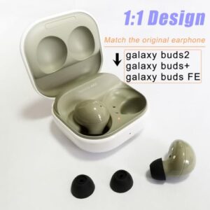 Luckvan Silicone Earbuds Tips for Galaxy Buds 2 Replacement Ear Tips for Samsung Galaxy Buds+/Galaxy Buds PE, 6 Pairs LMS Black