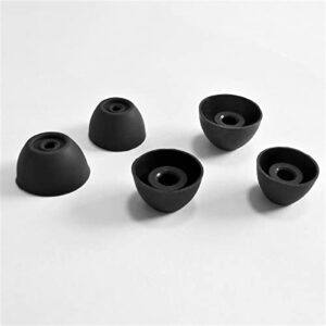 Luckvan Silicone Earbuds Tips for Galaxy Buds 2 Replacement Ear Tips for Samsung Galaxy Buds+/Galaxy Buds PE, 6 Pairs LMS Black